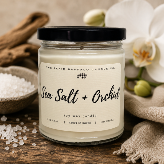 Sea Salt + Orchid 8 oz Candle
