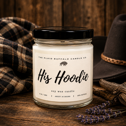 His Hoodie 8 oz Candle